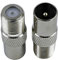 Connettore Maschio a F Femmina Televisore Antenna Adattatore RF coassiale Cavo Adattatore Monitor TV 2 Pezzi e PopolareModa