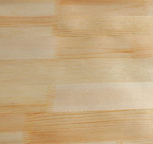 Aibote Hoja de Chapa de Madera Natural de Pinus Sylvestris Pino(40 x 250cm)Hojas de Restauración de Muebles para Vitrinas Estantes de Mesa Cocina