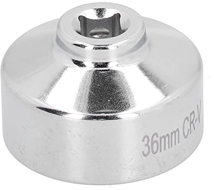 Ölfilter-Einsatz, 36 mm 6-Punkt-Einsatz Ölfilter-Einsatzschlüssel Werkzeug Heavy Duty Edelstahl für Autozubehör