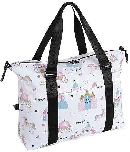 HAWEE Bolsa de Viaje Grande Unisex, Bolsa de Deporte Ligera Impermeable para Gimnasio, Duffel Bag Plegable con Bandolera para Fitness, Natación, Camping, Entrenamiento, Fin de Semana