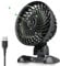 Vtohgku Mini Ventilator, USB Ventilator, Tischventilator USB CVT 360°Drehung Tischventilator USB Sehr Leise Portable Fan für Büro, Schlafzimmer, Kinderwagen