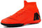 World Cup Professional Men's Soccer Cleats Adult Firm Ground Football Training Boots TF/AG Soccer Shoe Sneaker, Orange, 6 UK