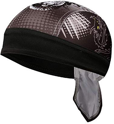 Homme Femme Bandana sous Casque de Vélo Protéger Tête Foulard Bonnet de Cyclisme Sport Protection Solaire Anti-UV/Vent Bandana de Pirate Hip-Hop Respirant Calotte de Moto VTT Séchage Rapide