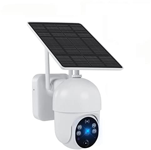 Cámara De Seguridad Solar Para Exteriores 4G, Panorámica, Inclinación, Vista De 360°, IP65, Impermeable, Recargable, Inalámbrica, Con Batería, Cámara PTZ Con PIR, Visión Nocturna En Color