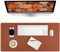 Niviy Desk Mat Large, 80 * 40cm Leather Desk Pad, Office Desk Matt Desk Protector, Easy Clean Desk Cover for Office/Work/Home/Decor(Brown)