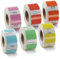 BETCKEY - 6 Rollen 6 Farbe gemischt Mehrzwecketiketten (Klein) Kompatibel mit DYMO 11353(S0722530), 13mm x 25mm, 6000 Farbige Etiketten für LabelWriter 450, 4XL NICHT passend 550 oder 5XL