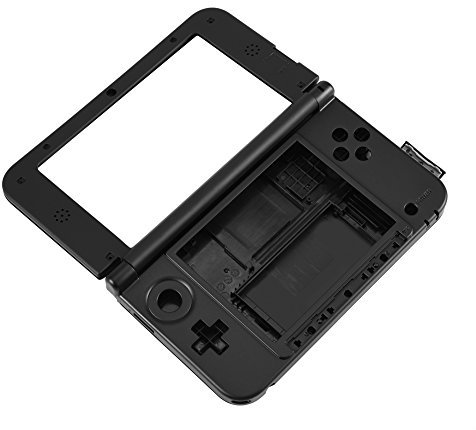 Boîtier Complet, Pièces de Rechange Kit Complet de Coque de Remplacement pour 3DS XL Noir (Rouge)