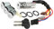 CANTONDZ Set de Serrure à 3 Portes avec tonneau d'allumage Interrupteur de verrouillage d'allumage avec 2 clés 96244156 Compatible avec Citroen Berlingo Peugeot 106 I II 806 Partner