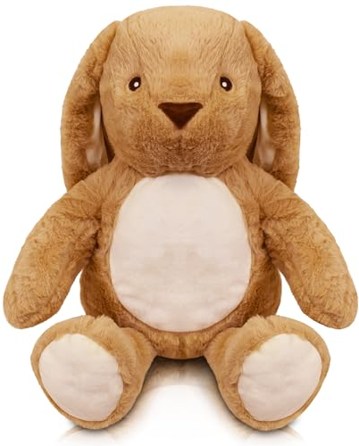 Milaboo® Kuscheltier Hase 35 cm – liebevolles Design – Kuschelweiches Plüschtier in Beige – Sicher und Schadstoffgeprüft (35 cm Hase)