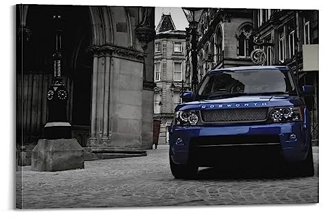 DIMAO Super Auto Poster Auto für Land Rover Range Rover Sportauto Dekorative Leinwand Wand & Kunst Bild Gemälde 60 x 90 cm