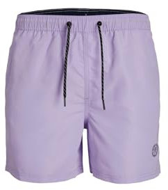 JACK & JONES Jpstfiji Jjswim Solid Ly SN Bermuda, Viola, XL Uomo