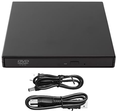 Lecteur de DVD Externe, Lecteur de DVD Haute Vitesse Plug and Play Graveur de DVD Lecteur de CD Externe Lecteur de CD RW Externe pour Ordinateur de Bureau
