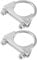 Hihaha Round U Bolt Muffler Exhaust Clamps for Car / 2 ID 52mm / 2 Pcs
