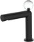 Robinet mitigeur monotrou pour baignoire et salle de bain avec poignée en cristal Noir mat