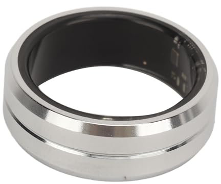 Smart Ring, Silber, Lange Akkulaufzeit, Fernfotoaufnahme, Schrittzählung, Fitness-Tracker-Ring, Staubdicht, Als (Größe 9)