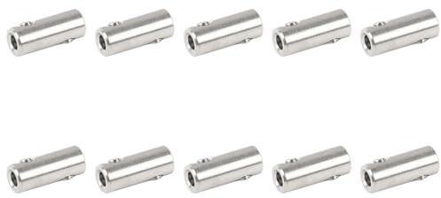 Mcoser Drahtseilklemmen, 2 mm, Edelstahl, Fingerhut, Drahtseilklemme, Drahtseilschloss mit Endschraubstopfen für Kabelverschraubungen, 10 Stück