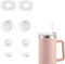 EYVRPAU 6er Set Silikon Stopfen, Auslaufsicherer Silikonstopfen für Stanley Cup 2.0 40oz/30oz Becher-Zubehör, mit 2 Strohhalm-Deckel, 2 quadratische Stöpsel, 2 runde Leckstöpsel