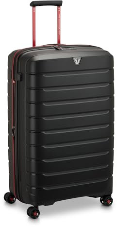 RONCATO B-flying Move Valigia Trolley Grande 78 cm, espandibile con zip e con sistema di chiusura TSA - Nero Fumo
