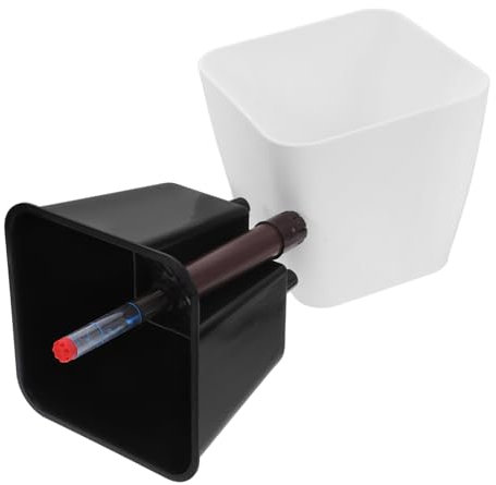 Happyyami Mini Vaso Di Fiori Cesto Autoirrigante Vasi Per Orchidee Con Fori Vaso Per Vivaio Fioriera Per Erbe Aromatiche Cestino Per Vasi Da Appendere Resina Di Polipropilene Bianca