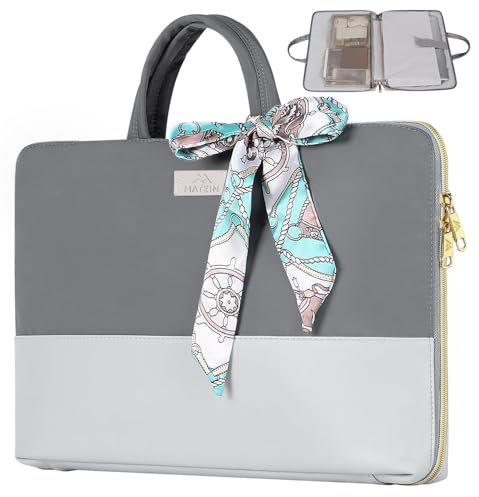 MATEIN Pochette Ordinateur 15.6 Pouces, Sacs et Housses pour Ordinateur Portable Compatible avec HP Dell Acer Lenovo ASUS, Sacoche PC Étanche de Protection Laptop Sleeve for Office, Business, Grey