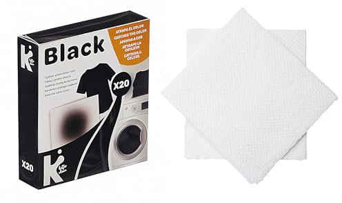 20 FARBFANGTÜCHER Set für schwarze Wäsche Farbfang Kleidung Schutz gegen Verfärbung Vergrauung (Für schwarze Wäsche-56)