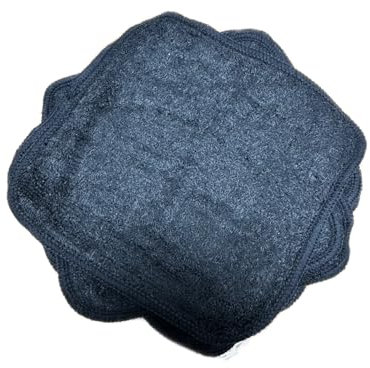 Cheeky Wipes - 25 Washable GREY Cotton Terry Cloth Wipes, 15x15cm Reusable Towelling Wipes, Extra Soft & Perfect for Cleansing Baby's Hands and Face | Eco Friendly