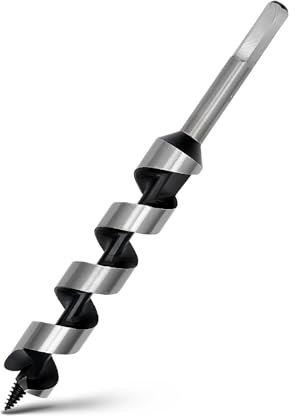 1 x 9 Auger Drill Bit for Wood, 26x230mm Hex Shank Ship Auger Bit | for Soft Wood, Hard Wood, Plastic, Composite Materials and DIY Projects