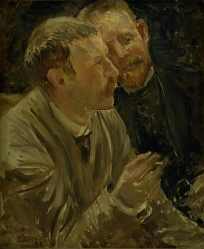 PSVDCTOO Vintage Malerei Poster Poster Wandbild Porträt der Maler Bruno Liljefors und Alf Wallander von Ernst son Drucke auf Leinwand für Home Dekoration 60x90cm
