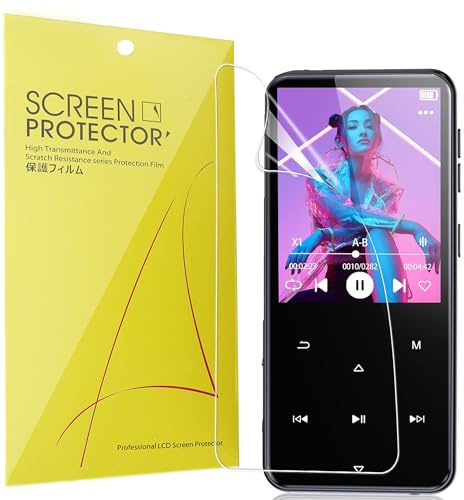 Blueshaweu Schutzfolie Kompatibel für AGPTEK MP3 player 2,4 M3, HD klar Flexible TPU Displayschutzfolie [6 Stück] Kompatibel mit AGPTEK M3 MP3 player (Transparenz)