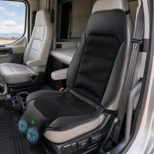 12-24V 3-Speed Cooling Car Seat Cover Front Seat for Cars Suvs, Auto On/Off
