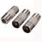 ZYSY 3 Pack F Type Screw Connector Socket F-Connectors Adaptor Satellite to RF Coax Aerial Male Adapter Converter