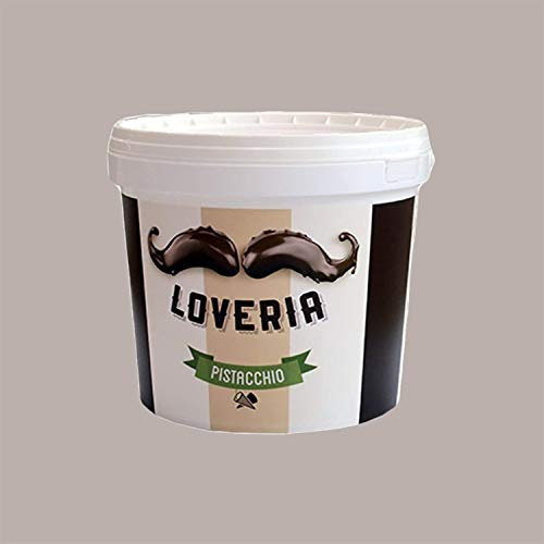 Lucgel Crema Spalmabile al Gusto Pistacchio Loveria Leagel - 5,5 Kg - Ideale per Variegare Decorare Farcire Cremini Gelato Yogurt Dolci Semifreddi
