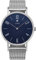 Junkers Dessau Analog Quarz Uhr Edelstahlarmband Saphirglas Ziffern blau 9.16.01.01.M