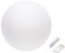 Velamp Sfera Luminosa LED Ø 25cm. A Ricarica Solare, IP66. con Telecomando: Scelta tra Bianco e 7 Colori. Wireless. per Giardino, terrazzo, Piscina