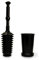 Master Plunger MP500-3TB WC-Saugglocken-Set mit hohem Eimer ausgestattet mit Entlüftungsventil, Schwarz