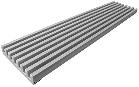 Rejilla de aireación de altura 145 mm (600, Acero Inox)