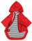 Pethiy Premium hunderegenmantel,Wasserdicht Hundemantel mit Kapuze Hundebekleidung Hunde Regenjacken mit Reißverschluss und Taschen, Outdoor Regencape Halten trocken und sauber-Rot-S