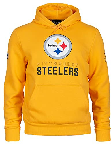 New Era - NFL Pittsburgh Steelers Team Logo and Name Hoodie - Steelers Gold Farbe Steelers Gold, Größe XS