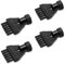 Kärcher Original Fugenbürstenset mit 4 Bürsten, für alle kärcher SC EasyFix und Deluxe Dampfreiniger, schwarz