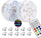 BIGFOX Lumière LED Submersible 2 Pcs,Eclairage Piscine LED Sous l'eau IP68 Étanche 16 RGB Couleurs,Lampe Piscine avec Télécommande RF et Ventouse,Lumiere Piscine pour Aquariums,Baignoire,Vase,Étangs