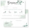 Babyparty Spiele (25 Karten - beidseitig bedruckt) - Deutsch - Babyshower Spiele für Junge und Mädchen - Deko Baby Shower Party Spiel - Eukalyptus Aquarell