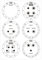 6 Stove Dials Sticker for Burner Cooktop Hob Cooker Top - Electric Range Knob Kit Decals Range Replacement Adhesive Knob Symbol Vinyl Cooktop Stickers for Identify The Burners (Medium) (Stove)