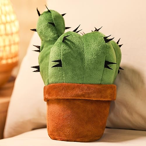 Cuscino a forma di cactus 3D, cuscino decorativo in peluche a forma di cactus, per ufficio, letto, divano, soggiorno, decorazione per la casa, per gli amanti delle piante, gli amanti del giardino