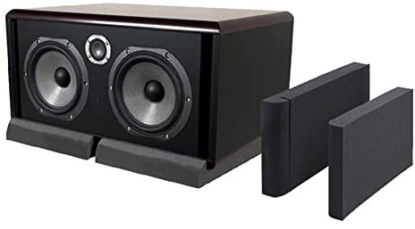 Studio Monitor Isolation Pads For Monitors,Made Of High Density Acoustic Foams,Stabilizer Speaker Base,Studio Monitor Acoustic Speaker Isolation Foam Pads,Compatible For 5 Inch / 6 Inch Speaker Boxes