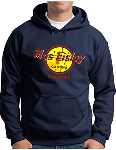 OM3® Mos-Eisley-Cantina-Tatooine Hoodie - Herren - Best Bar in The Universe Vintage Style - Kapuzen-Pullover S - 4XL