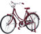 LUFEIS Fahrrad Miniatur Deko, Finger Fahrrad Modell, Fahrrad Modell Ornamente, Miniatur Fahrrad Modell Maßstab 1:10, Retro-Stil Metall Finger Fahrrad Vintage Fahrrad Spielzeug, Rot