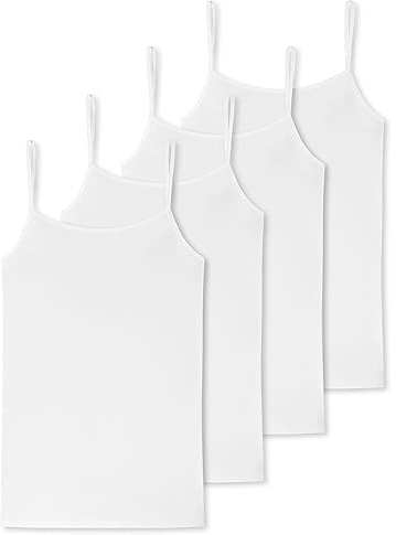Schiesser Damen Spaghetti-Top Organic Cotton | 4er Pack