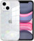 Jusy Kompatibel mit iPhone-Hülle, holografisches Liebesherz, schillernd, klare Kawaii-Handyhülle, für Frauen, ästhetische Laser-Bling-Regenbogen-niedliche iPhone-Abdeckung, Holo reflektierende Hülle