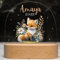 Kidsmood - Personalisiertes Nachtlicht Kinder – Dimmbares Stilllicht mit Namen | LED Nachttischlampe 3 Lichtmodi | Gravur Lampe Kinderzimmer, Geschenk zur Geburt, Taufgeschenke für Mädchen & Jungen