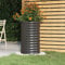 WRJENFSC Orto Verticale da Esterno Orto Rialzato Fioriera da Giardino Vaso Giardino Acciaio Verniciato Polvere 40x40x68 cm Antracite Adatto per Balconi, Terrazze, Terrazzi, Giardini, Cortili, Patii
